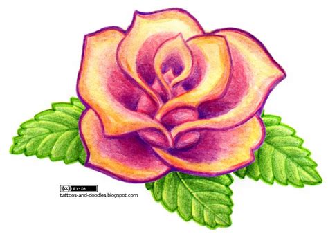 Tattoos and doodles: Simple rose Find & download free graphic resources for watercolor flowers.