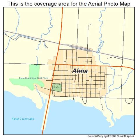 Aerial Photography Map Of Alma Ne Nebraska