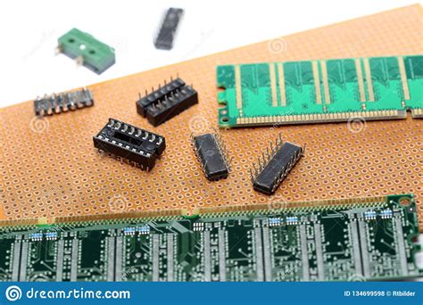 Old Electronic And Computer Parts Stock Photo Image Of Circuit