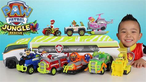 paw patrol jungle patroller full vehicles and characters set toys unboxing ckn toys youtube