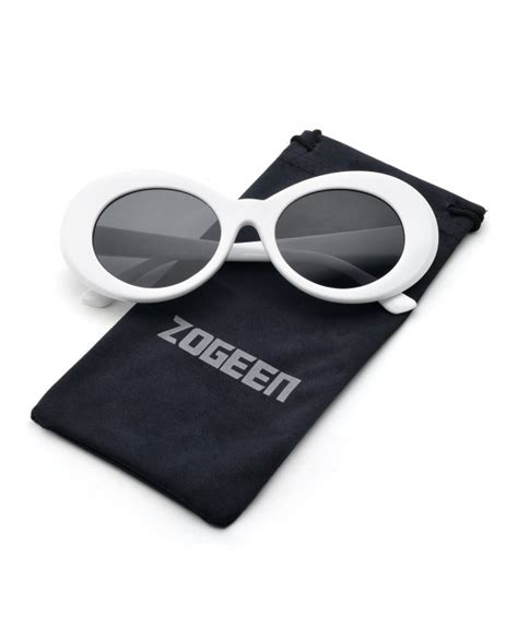 bold retro oval lens mod style thick frame sunglasses clout goggles 1212 whiteandblack cf18636tt5q