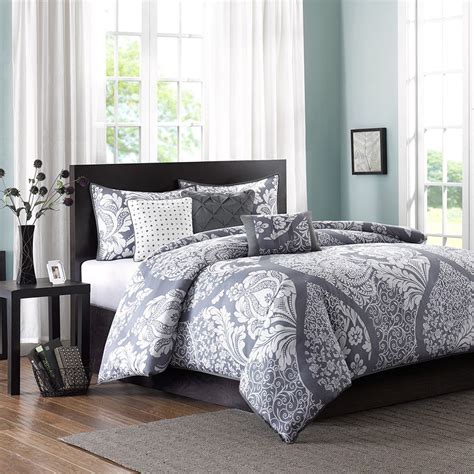The Madison Park Marcella Duvet Covert Set Mixes A Classic Design With