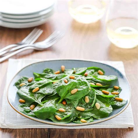 Simple Spinach Salad Lemon Dressing A Well Seasoned Kitchen
