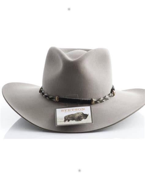 Stetson Mens 4x Drifter Buffalo Felt Pinch Front Cowboy Hat Sheplers