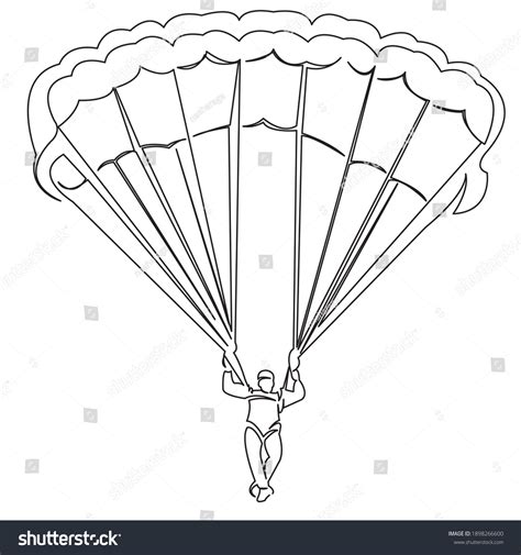 5 326 Parachute Outline Images Stock Photos And Vectors Shutterstock
