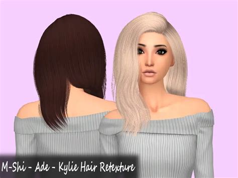 The Sims Resource Ade Darma S Kylie Hair Retextured By Mikerashi