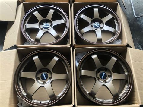 18 Rota Grid Flow Forged Magwheels 5holes Pcd 114 Speed Bronze Bnew
