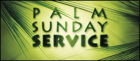 Palm Sunday Service March 25th Caldecote Church