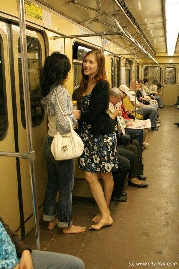 Barefoot On A Subway Train Free Your Soles Free Your Soul Bewa Barefoot Everywhere World