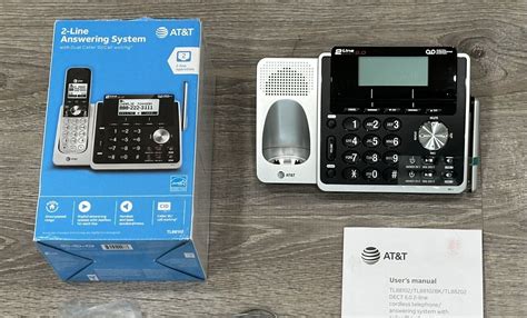 Atandt Tl88102 Dect 60 2 Line Expandable Cordless Phone With Silver