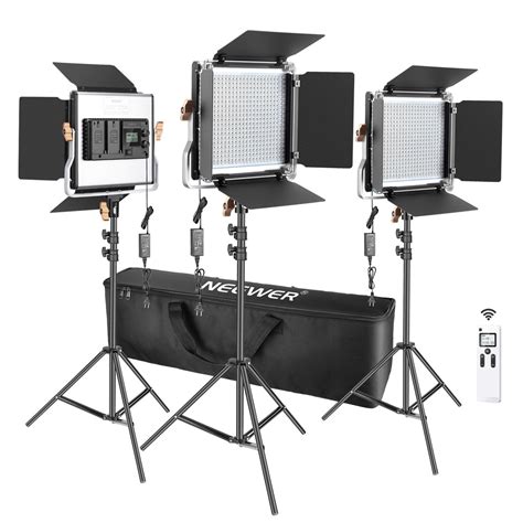 Neewer 2 Packs Advanced 480 Led Video Light Photography Lighting Kit