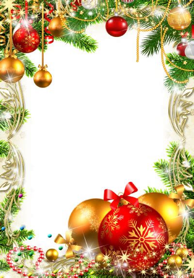 Bell Hanging Christmas Border Tree Png Transparent Background