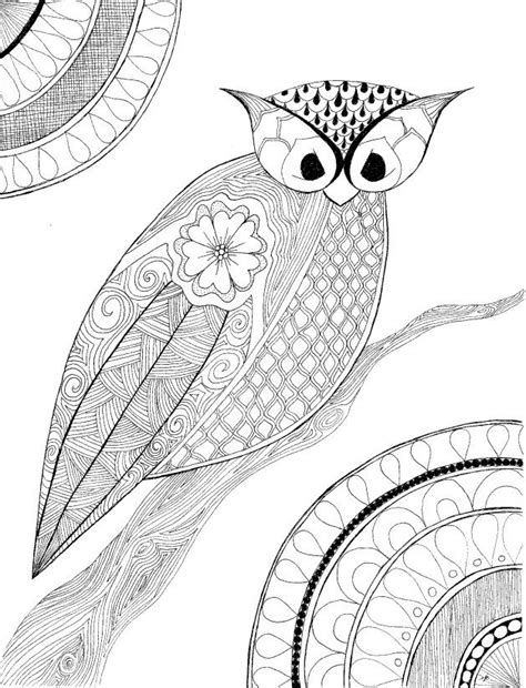 April 30, 2020 by johnqubil. Zentangle Owl coloring page. Available as pdf for easy printing. | Owl coloring pages, Coloring ...