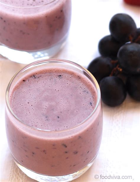 Grape Smoothie Recipe The Best Juice Smoothie With Yogurt On Earth