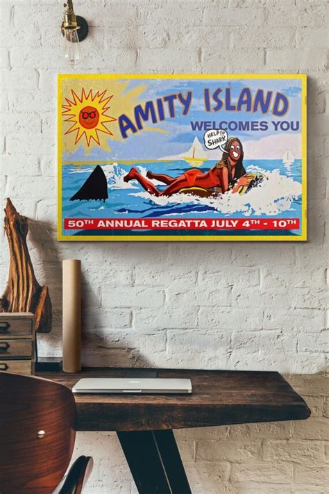 Amity Island Welcomes You Poster Daymira™ Wear For Everyday Pleasant