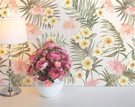Removable Wallpaper Colorful Floral Wallpaper Self Adhesive