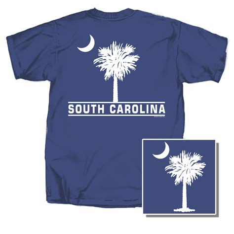 South Carolina Palm Tree Short Sleeve T Shirt Palmetto Moon