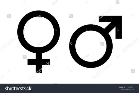 Male Female Symbol Icon Vector Symbol Stock Vector Royalty Free 1190374711