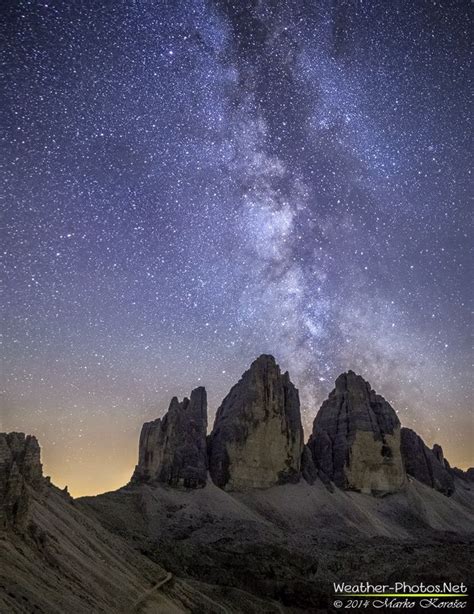 Milky Way Over Tre Cime By Marko Korošec On 500px
