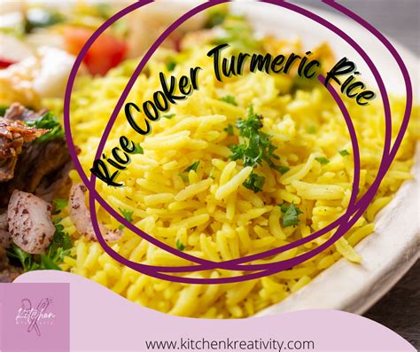 Simple Turmeric Rice In The Rice Cooker Kitchenkreativity