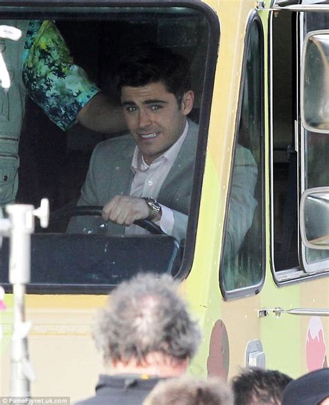 Zac Efron Gets To Grips With An Ice Cream Truck On Dirty Grandpa Set