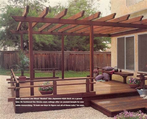Deck In Japanese Garden Deck Designs Backyard Pergola Deck With Pergola
