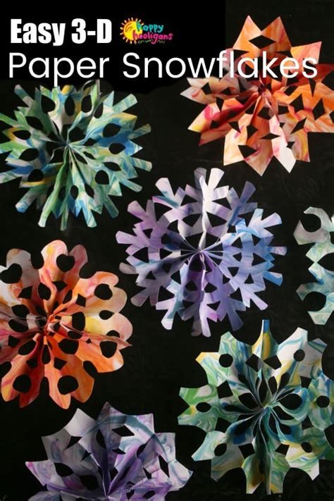 Simple 3 D Paper Snowflakes With Video Tutorial My Blog