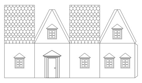 Paper Gingerbread House Template Printable