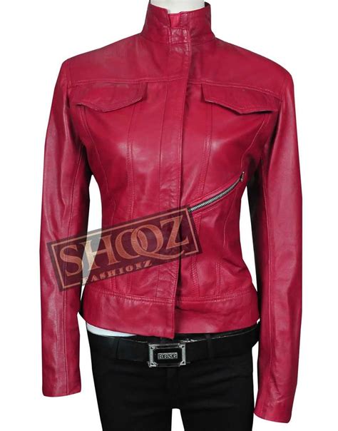 Buy Emma Swan Red Leather Jacket Jennifer Morrison Jacket