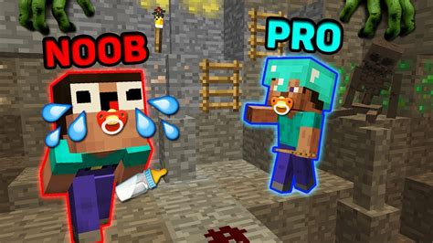 Minecraft Baby Noob Vs Baby Pro How Get Out Of The Dungeon In
