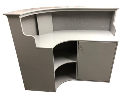 Curved Salon Reception Desk - Bespoke MDF