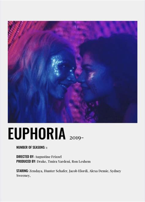 Euphoria Poster Movie Poster Wall Iconic Movie Posters Film Prints