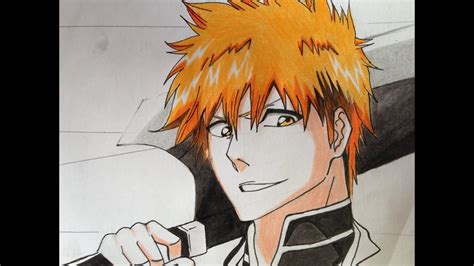 How To Draw Kurosaki Ichigo Bleach Youtube