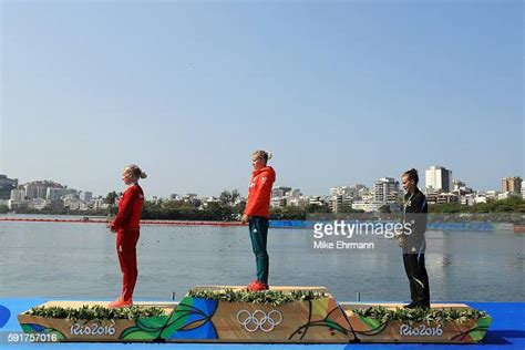 Silver Medalist Emma Jorgensen Of Denmark Gold Medalist Danuta Kozak