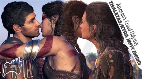 Assassin S Creed Odyssey Romance Thaletas Kyra Happy Endings Youtube