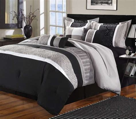 The dark finish and classic design of black bedroom sets creates a traditional styled collection that is sure to enhance the beauty and atmosphere of any bedroom decor. Love it! | Comforter sets, Black comforter, Comfortable ...