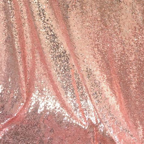 Rose Gold Sequin Fabric Glitz Full Sequins Fabric For Dress Rose Gold