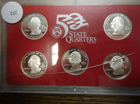 2007 Us 50 State Quarters Silver Proof Set