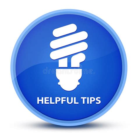 Helpful Tips Bulb Icon Isolated On Special Blue Round Button Abstract