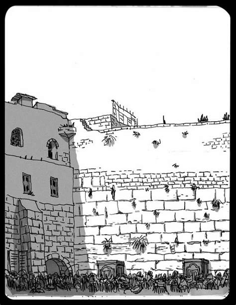 Next image | Jerusalem, Sketchbook drawings, Kotel