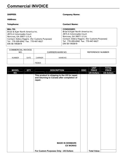 11 Commercial Invoice Dhl Free To Edit Download And Print Cocodoc