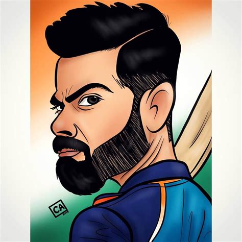 Virat Kohli Cartoon Drawing