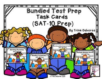 All of our practice tests are automatically scored and include full answer explanations to help you practice test 3 (pdf). Bundled Test Prep {SAT-10} Task Cards | Test prep, Task ...