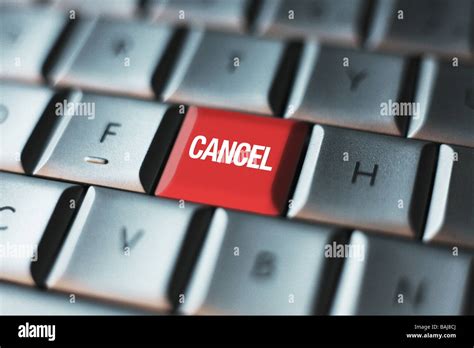 Cancel Button on a Computer KeyBoard Stock Photo - Alamy