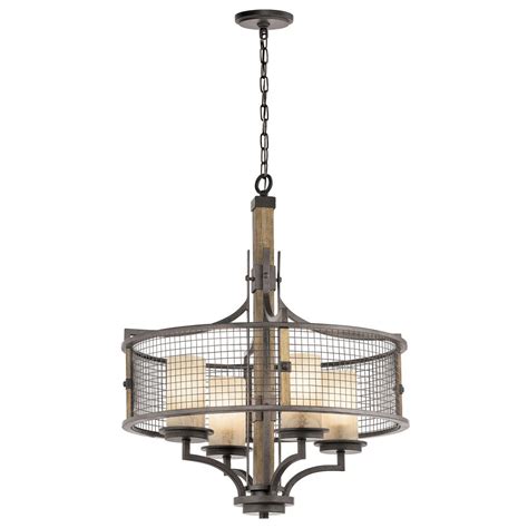 Rustic Style Hanging Ceiling Pendant Light Iron Mesh And