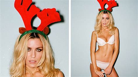 Abbey Clancy Strips Naked And Poses In Reindeer Antlers To Wish