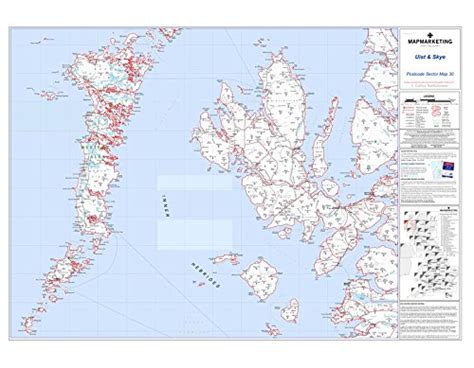 Uist And Skye Map Marketing Postcode Sector Map 9781842520734