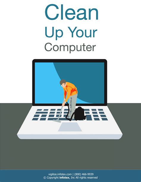Clean Up Your Computer Awareness Poster