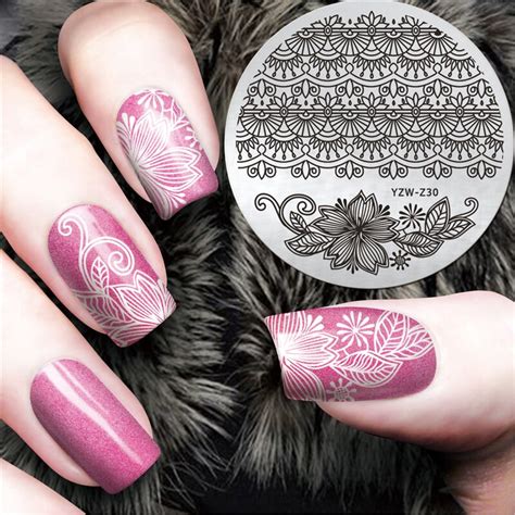 Lace Design Chinese Classic Pattern Nail Art Stamping Stamp Template