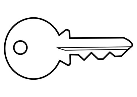 Get certified by completing a course today! Outline Of A Key | Free download on ClipArtMag